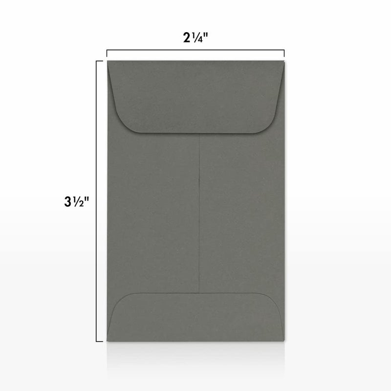 Envelopes.com LUXPaper Coin Envelopes, Smoke, 2 1/4-Inch x 3 1/2-Inch, 50-Count - Image 3